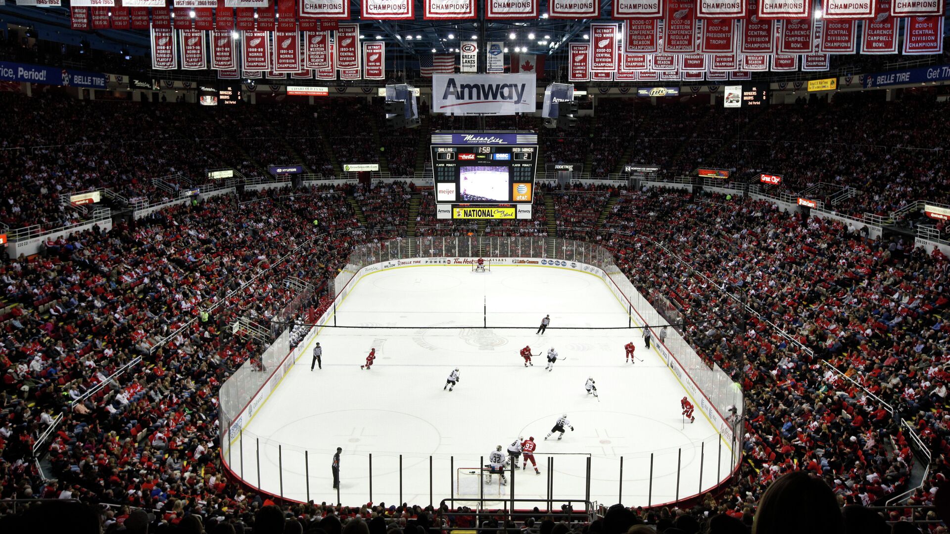 Арена клуба Национальной хоккейной лиги (НХЛ) Детройт Ред Уингз Joe Louis Arena - РИА Новости, 1920, 03.09.2021