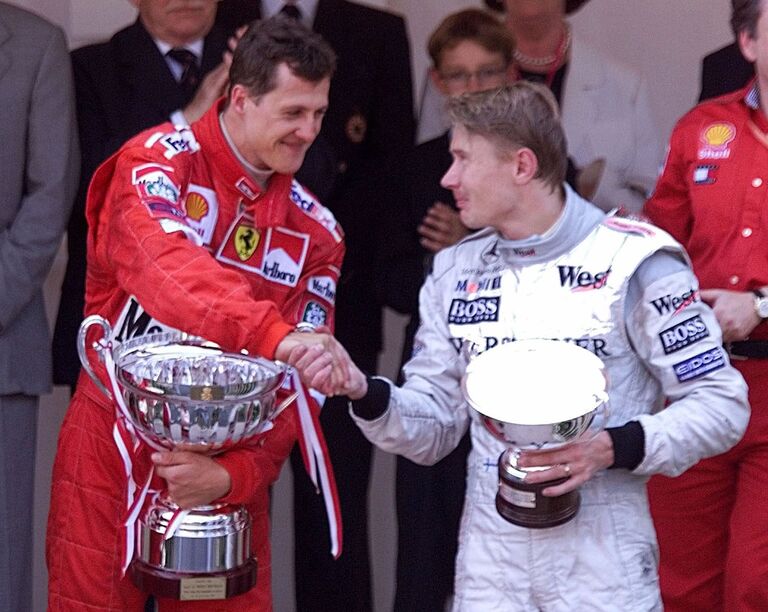Михаэль Шумахер и Мика Хаккинен  (слева направо)